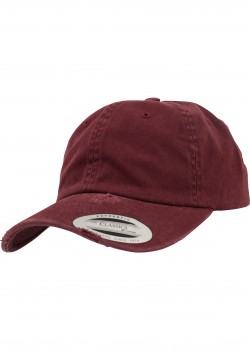 Шапка с козирка Low Profile Destroyed Cap maroon one size