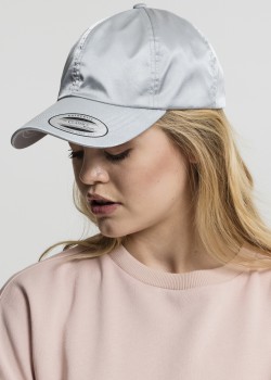 Шапка с козирка Low Profile Satin Cap silver one size
