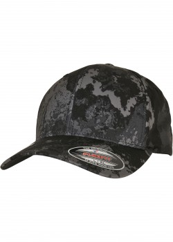 Шапка с козирка Flexfit? Veil Camo? Cap poseidon black S/M