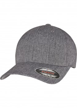 Шапка с козирка FLEXFIT HEATHERLIGHT CAP melange dark grey S/M