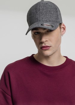 Шапка с козирка Flexfit Melange Cap dk.heathergrey S/M