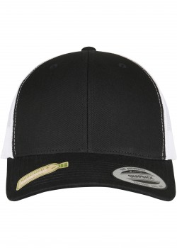 Шапка с козирка YP CLASSICS RECYCLED RETRO TRUCKER CAP 2-TONE blk/wht one size