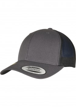 Шапка с козирка YP CLASSICS RECYCLED RETRO TRUCKER CAP 2-TONE charcoal/black one size