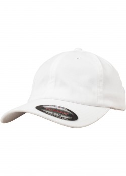 Шапка с козирка Flexfit Cotton Twill Dad Cap white S/M