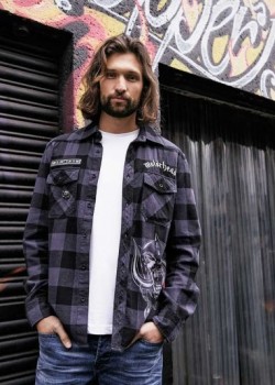 Карирана мъжка риза Motörhead