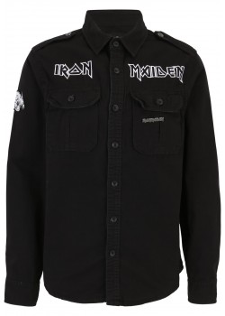Винтидж риза с дълъг ръкав Iron Maiden