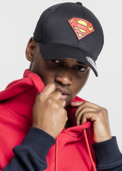 Шапка с козирка Superman Flexfit Cap blk/blk Youth