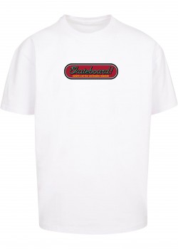 Тениска овърсайз The Skateboard Magazin Cover No 11 Oversize Tee white XXL