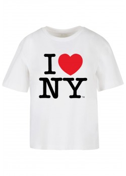Тениска Ladies I Love NY Tee white XXL