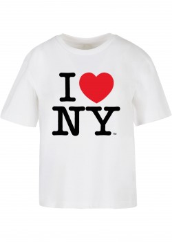 Тениска Ladies I Love NY Tee white XXL