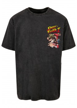 Тениска овърсайз Streetfighter II Roster Oversize Tee black XXL