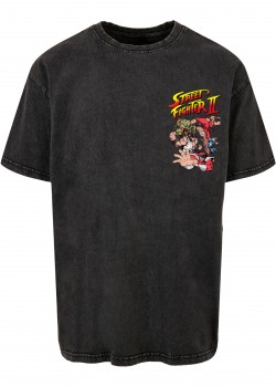 Тениска овърсайз Streetfighter II Roster Oversize Tee black XXL