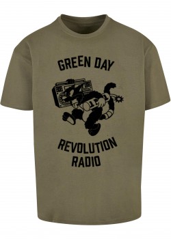 Тениска Green Day Revolution Radio Oversize Tee olive XXL