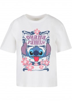 Тениска Lilo & Stitch Ohana Means Family Tee white XXL
