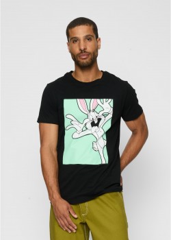 Тениска Looney Tunes Bugs Bunny Funny Face Tee black XXL