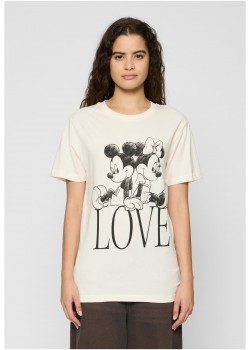 Тениска Ladies Minnie Loves Mickey Tee pink marshmallow XXL