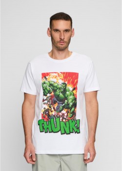 Тениска Avengers Explosion Tee white XXL