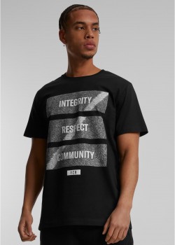 Тениска Footballs Coming Home Integrity, Respect, Community Tee black XXL