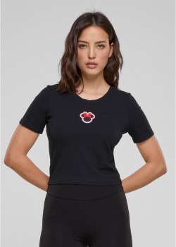 Тениска Ladies Disney 100 Minnie Badge Tee black XXL