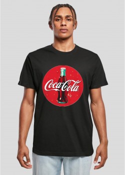 Тениска Coca Cola Bottle Logo Tee black XXL