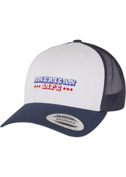 Шапка с козирка American Life Retro Trucker Cap navy/white/navy one size
