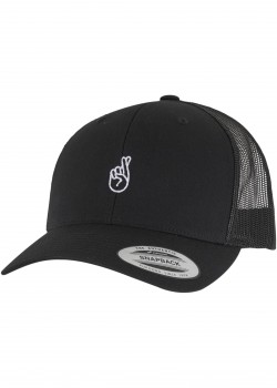 Шапка с козирка Crossed Fingers Handsign Retro Trucker Cap black one size