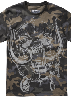 Тениска в цвят тъмен камуфлаж Motorhead Warpig Print