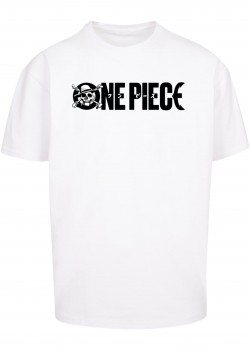 Тениска One Piece Jolly Roger Logo Oversize Tee white XXL