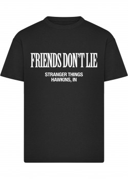 Тениска Stranger Things Friends don?t Lie Loose Tee black XXL