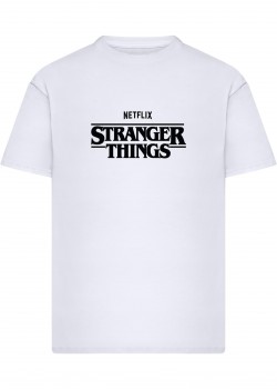 Тениска Stranger Things Rewatch Loose Tee white XXL