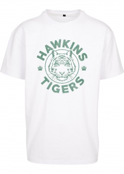 Тениска Stranger Things Hawkins Tigers Oversize Tee white XXL