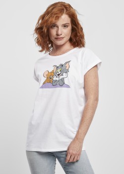 Тениска Ladies Tom & Jerry Pose Tee white XS