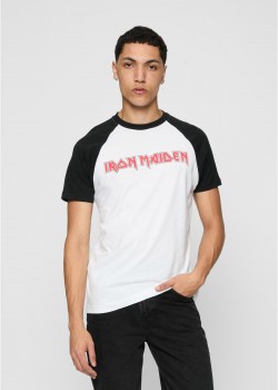 Тениска Iron Maiden Logo Baseball Tee black XXL