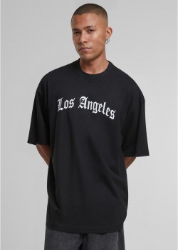 Тениска Los Angeles Wording New Huge Tee black XXL