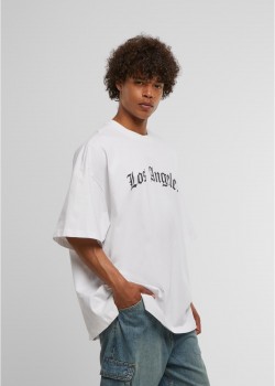 Тениска Los Angeles Wording New Huge Tee white XL
