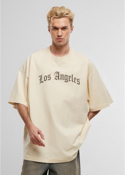 Тениска Los Angeles Wording New Huge Tee whitesand XXL