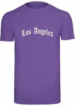 Тениска Los Angeles Wording Tee ultraviolet XXL