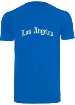 Тениска Los Angeles Wording Tee cobalt blue XXL