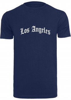 Тениска Los Angeles Wording Tee light navy XXL