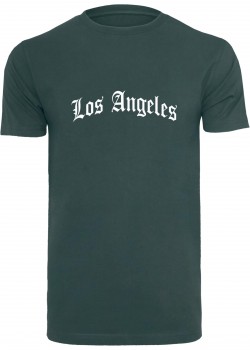 Тениска Los Angeles Wording Tee bottlegreen XXL