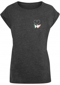Дамска тениска Ladies Kicks Love Extended Shoulder Tee charcoal XXL