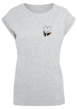 Дамска тениска Ladies Kicks Love Extended Shoulder Tee heather grey XXL