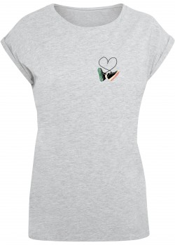 Дамска тениска Ladies Kicks Love Extended Shoulder Tee heather grey XXL