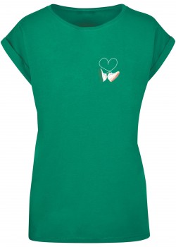 Дамска тениска Ladies Kicks Love Extended Shoulder Tee forest green XS