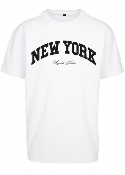 Тениска New York College Oversize Tee white XXL