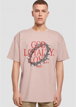 Овърсайз тениска God Loyalty Love Oversize Tee duskrose XS