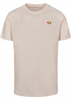 Тениска Double Hearts Pride Tee pink marshmallow XXL