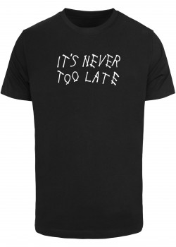 Тениска It Is Never Too Late Tee black XXL