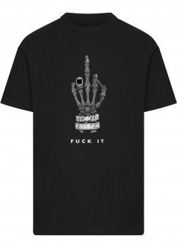 Тениска Skull Hand F*ck It Tee black XXL