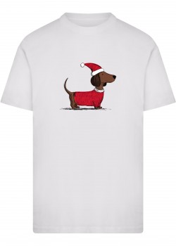 Тениска Christmas Dackel Tee white XXL